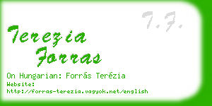 terezia forras business card